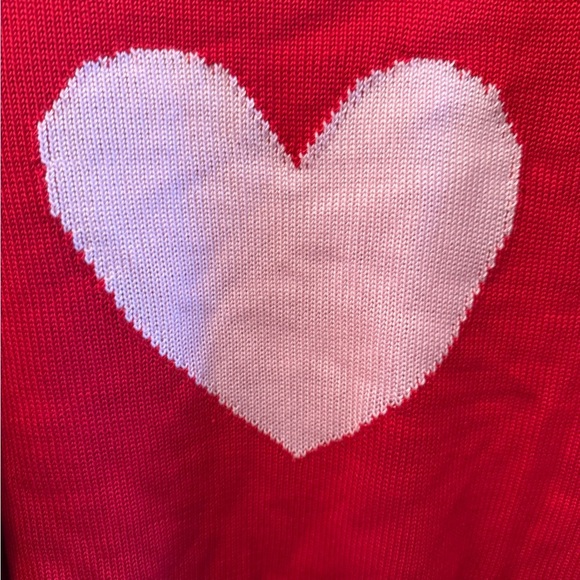 Valentine’s Day Red & Pink Heart Sweater Sz 18 XXL Hershey’s Chocolate Bag - Picture 6 of 11